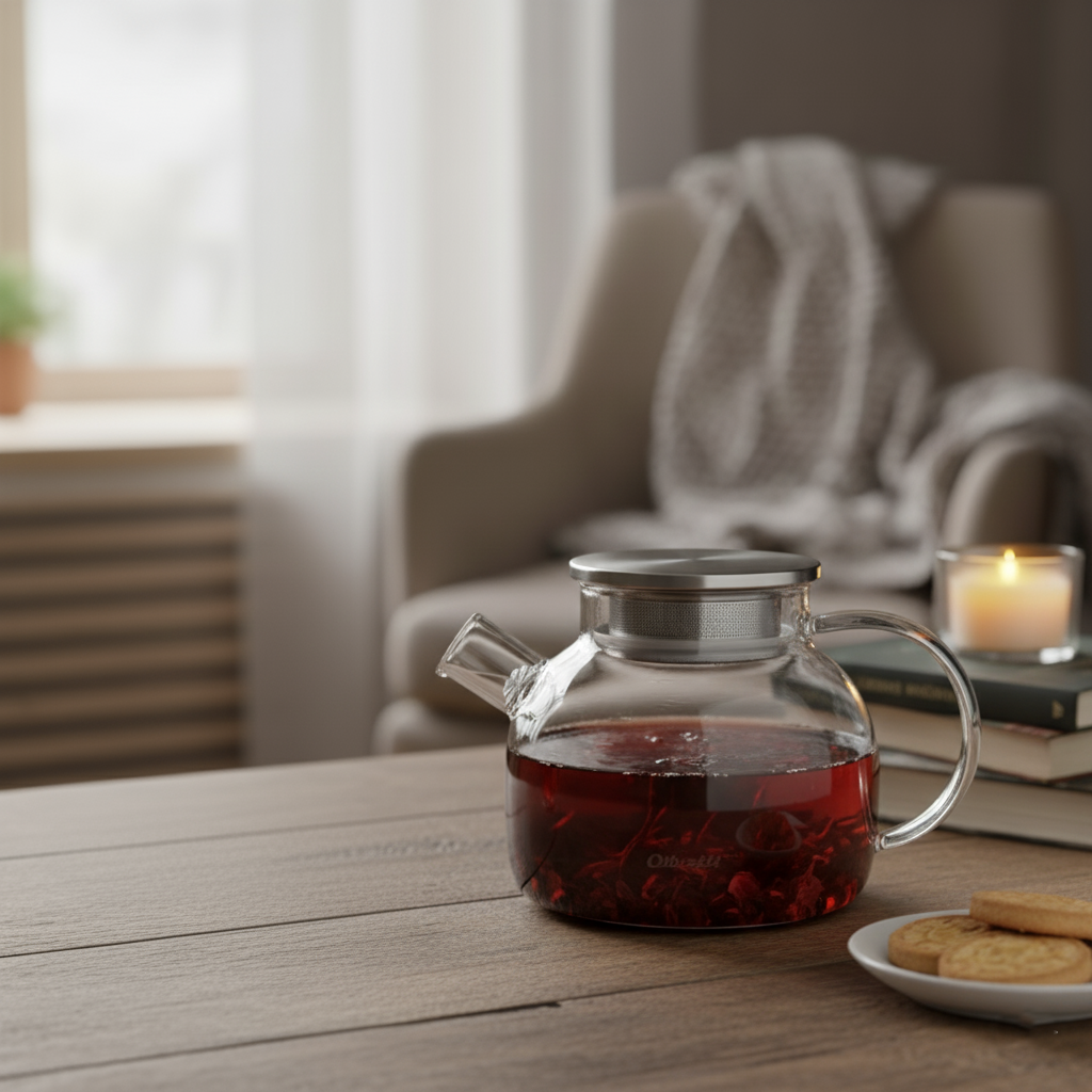 Borosilicate Glass Teapot with Stainless Infuser