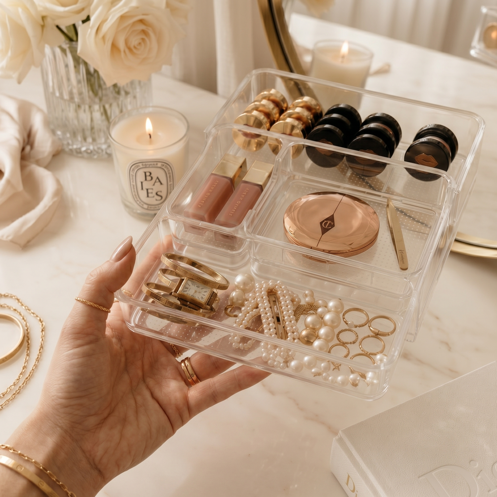 ClearView Pull-Out Organizer Tray