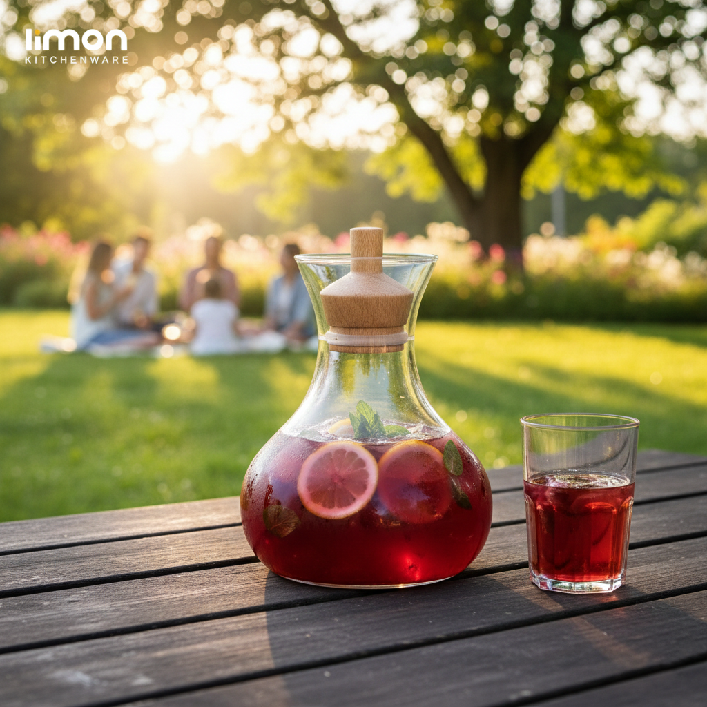 Glass Carafe 950ML (2268) by Limon