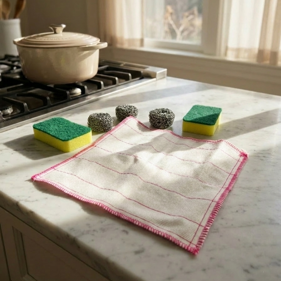 SparkClean 6-Piece Kitchen Scrubber & Cloth Set