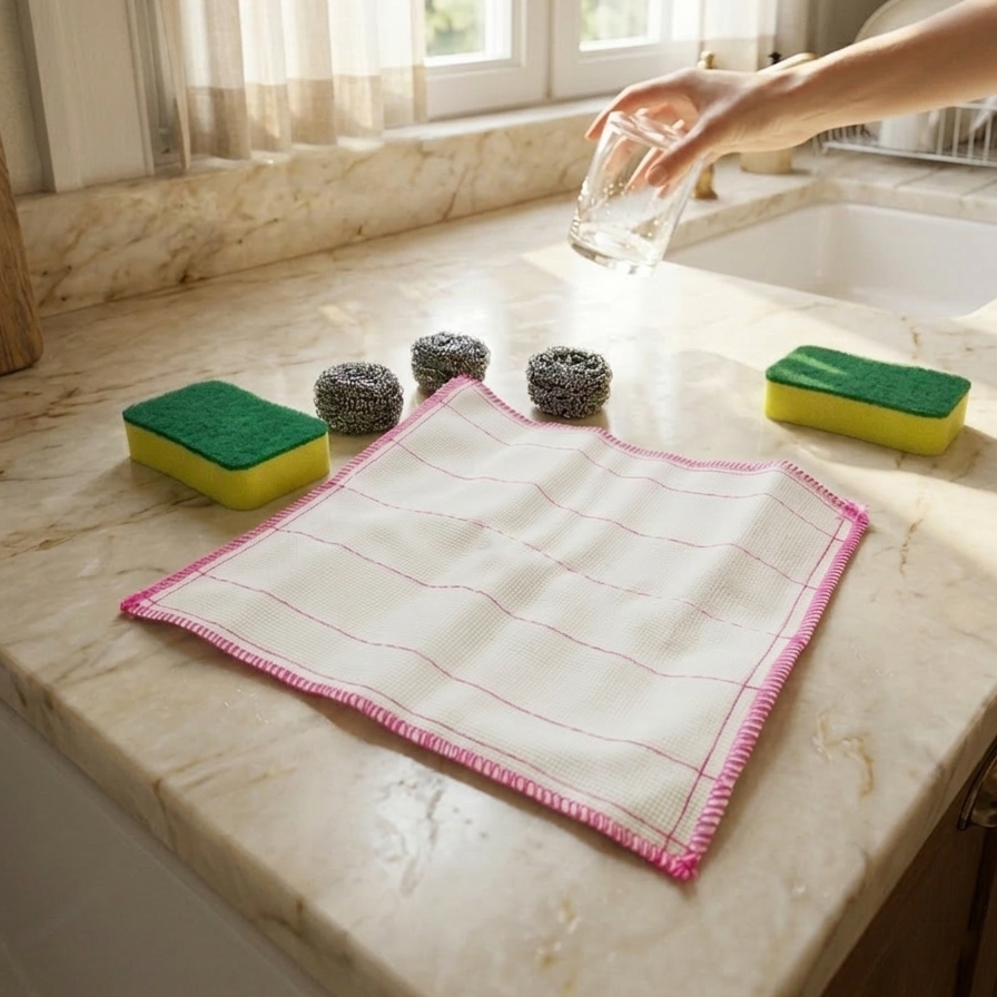 SparkClean 6-Piece Kitchen Scrubber & Cloth Set