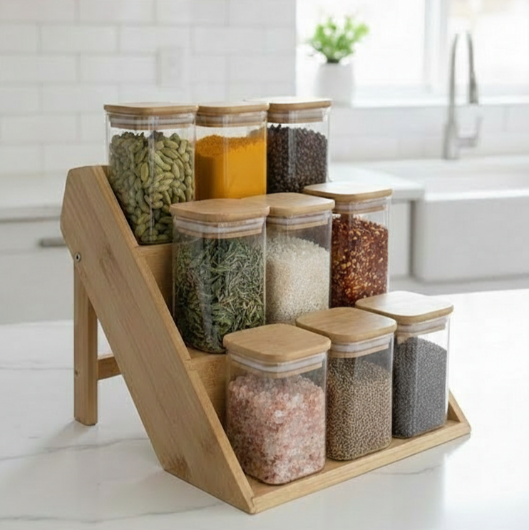 3-Tier Bamboo Spice Staircase (1130)