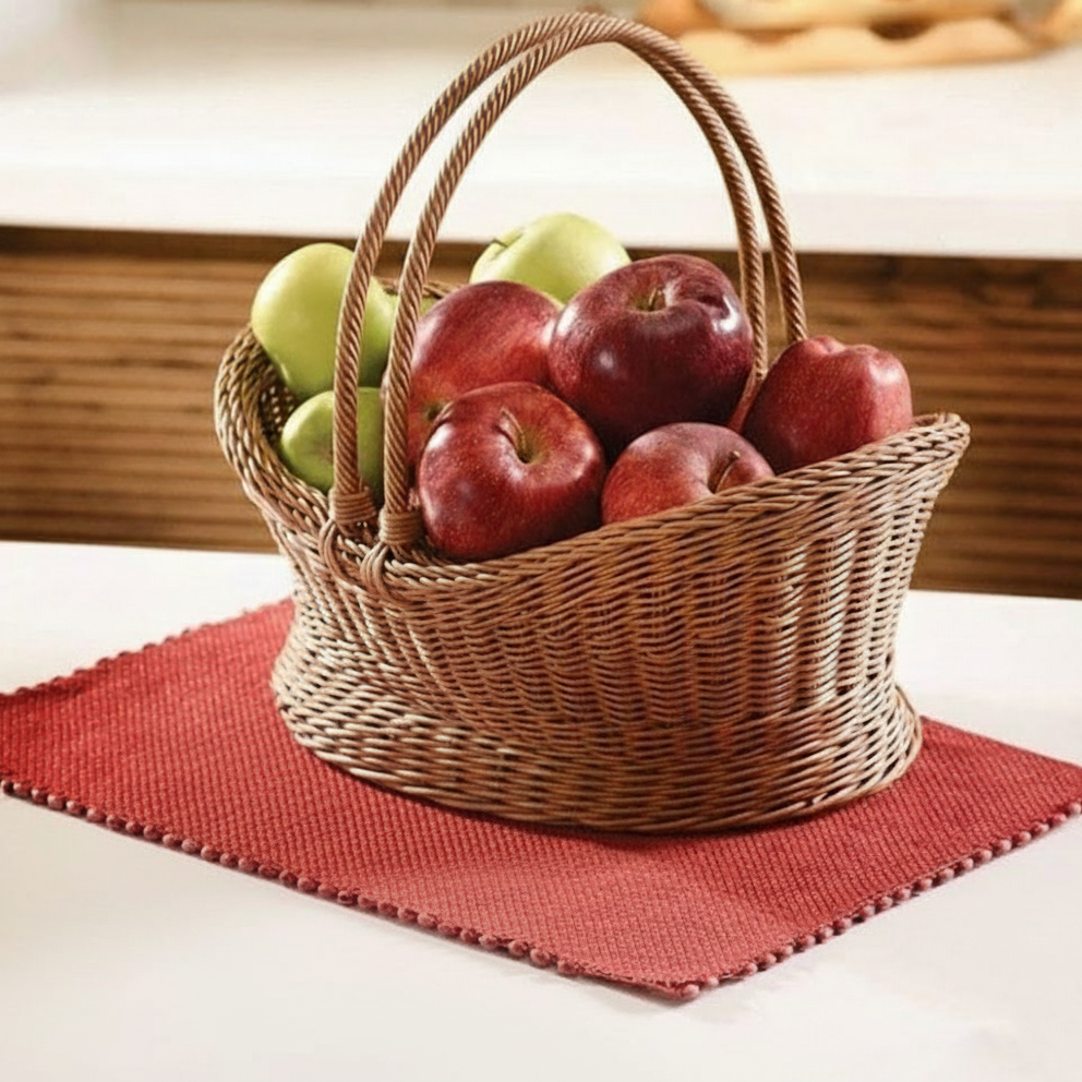 Woven Handmade Basket with Handles (51013) by Ziba