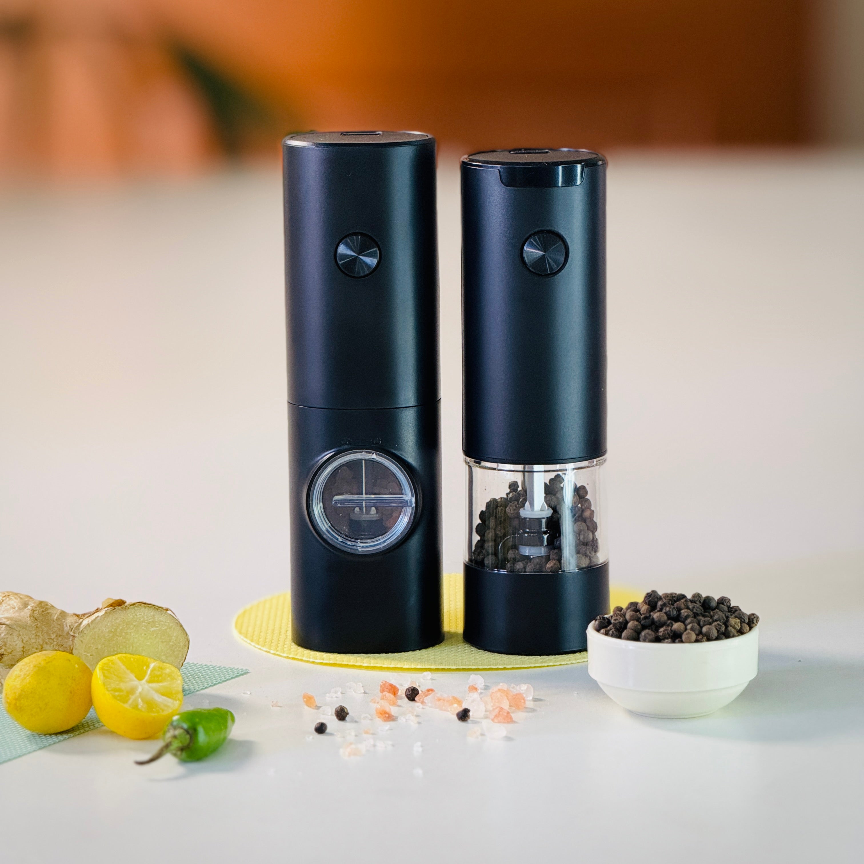 Electric Pepper Grinder with Led - (Battery Operated)