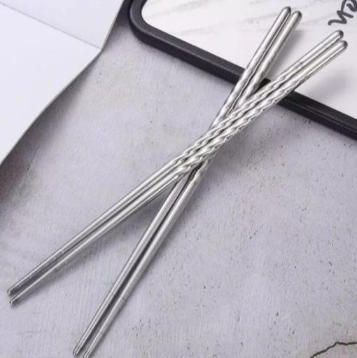Stainless Steel Chopsticks (5 Pairs)