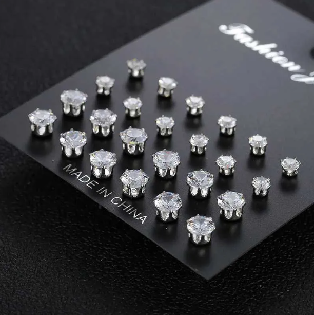 The Classic Spark Stud (12-Pairs) Set