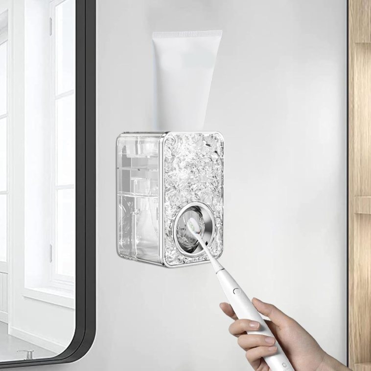 Wall-Mounted Toothpaste Dispenser & Squeezer