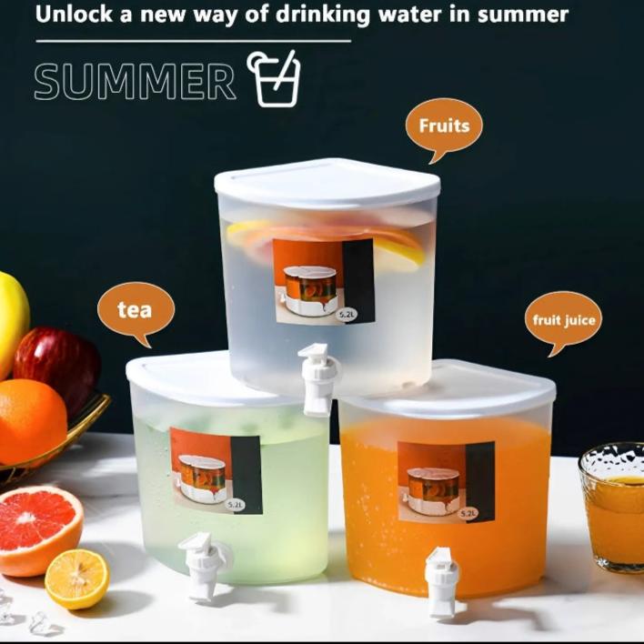 3 Portions Rotatable Juice Container & Dispenser (5.2Liter)