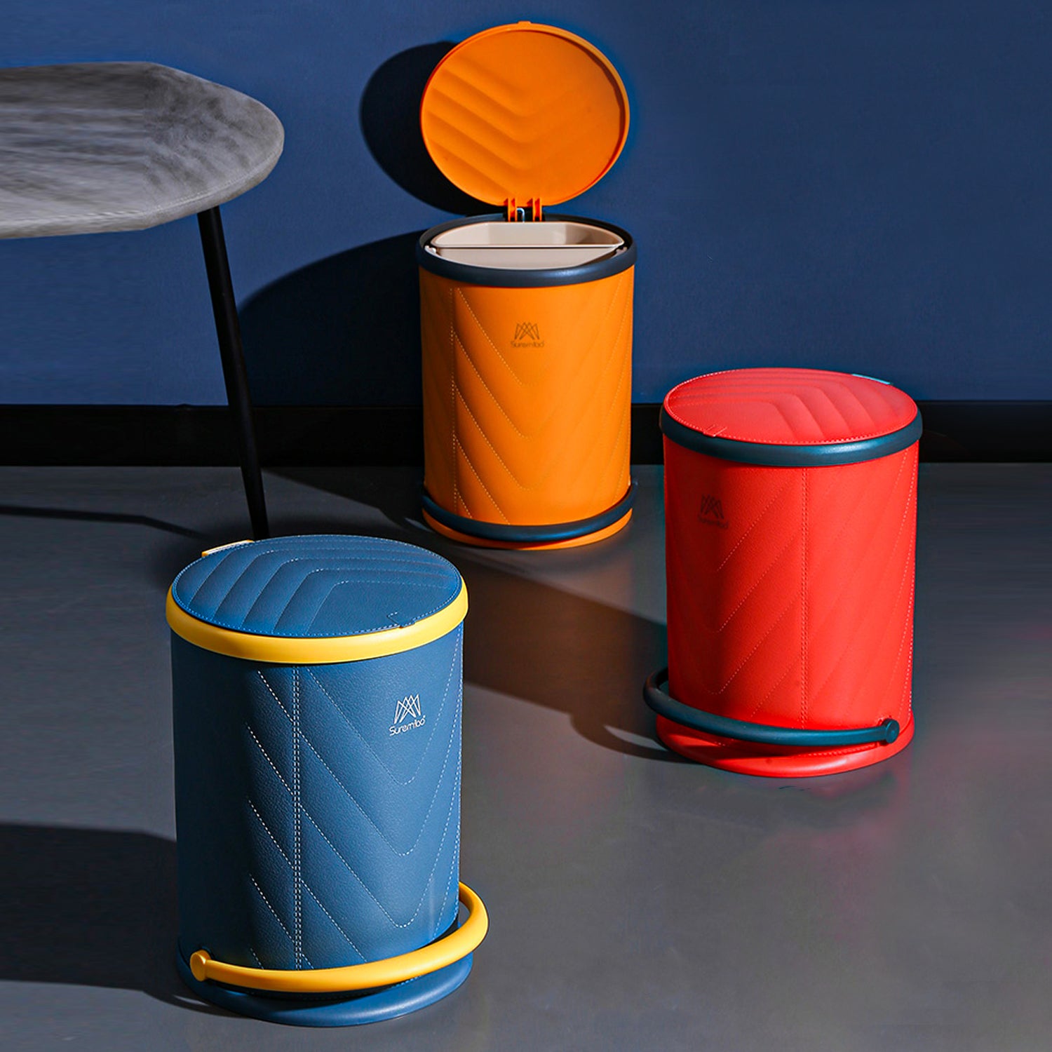 SmartStep Bin – Pedal-Operated Trash Can with Draining Drawer & Detachable Basket