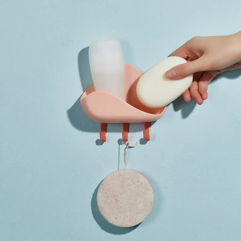 Cloud bathroom soap box with hook