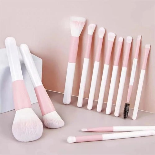 12 PCS PinkGlow Brush Set