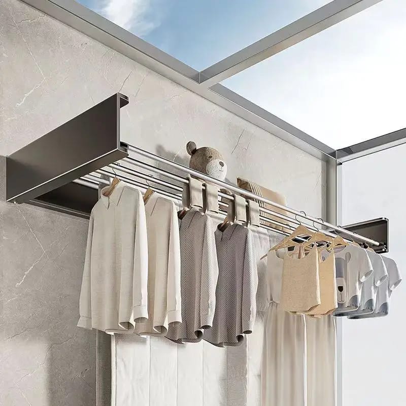Retractable Wall Mounted Laundry Drying Rack - Main Image