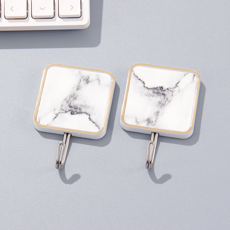 Marble Design Wall Hooks – Pack of 3
