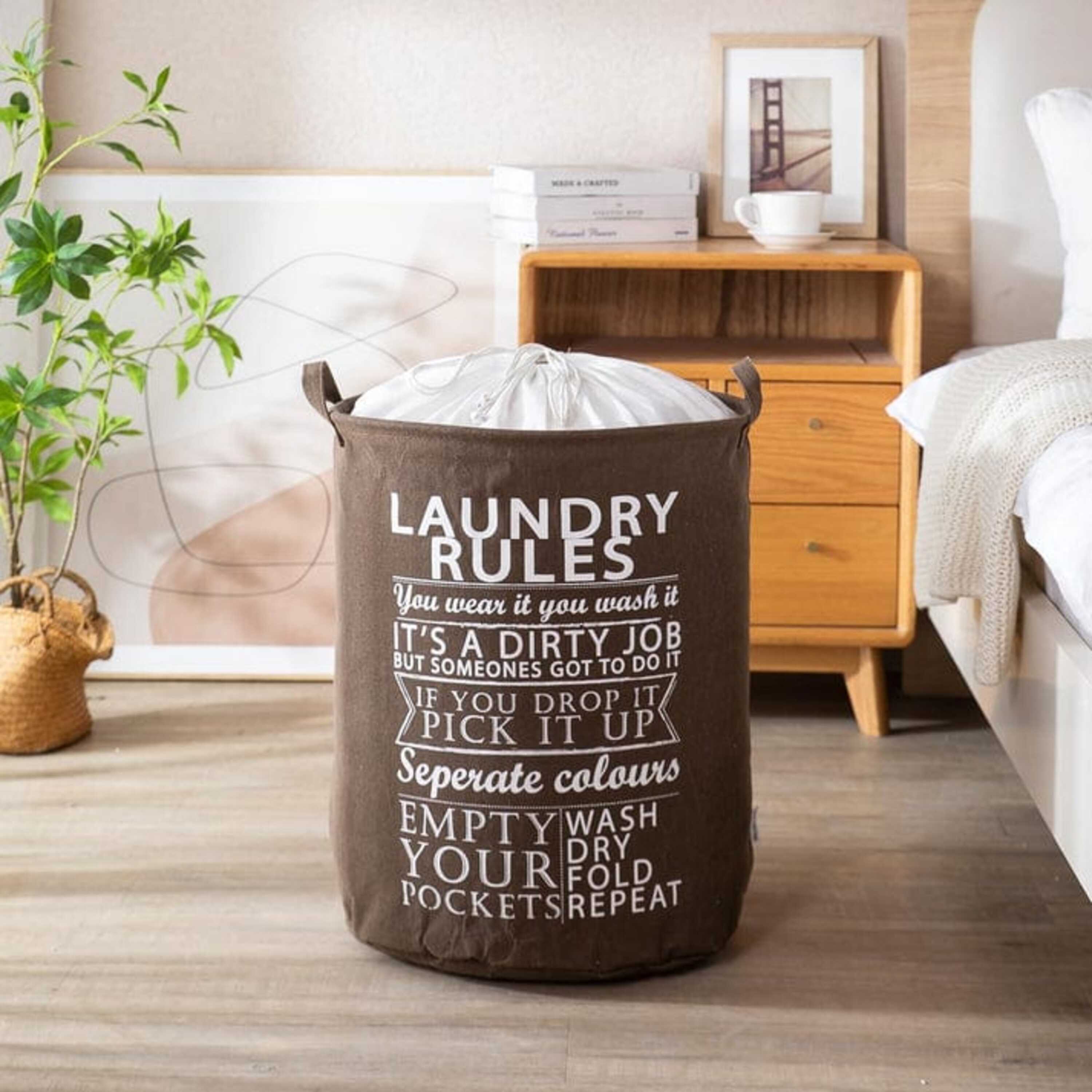 NeatGuard Laundry Basket with Rope Knot Closure