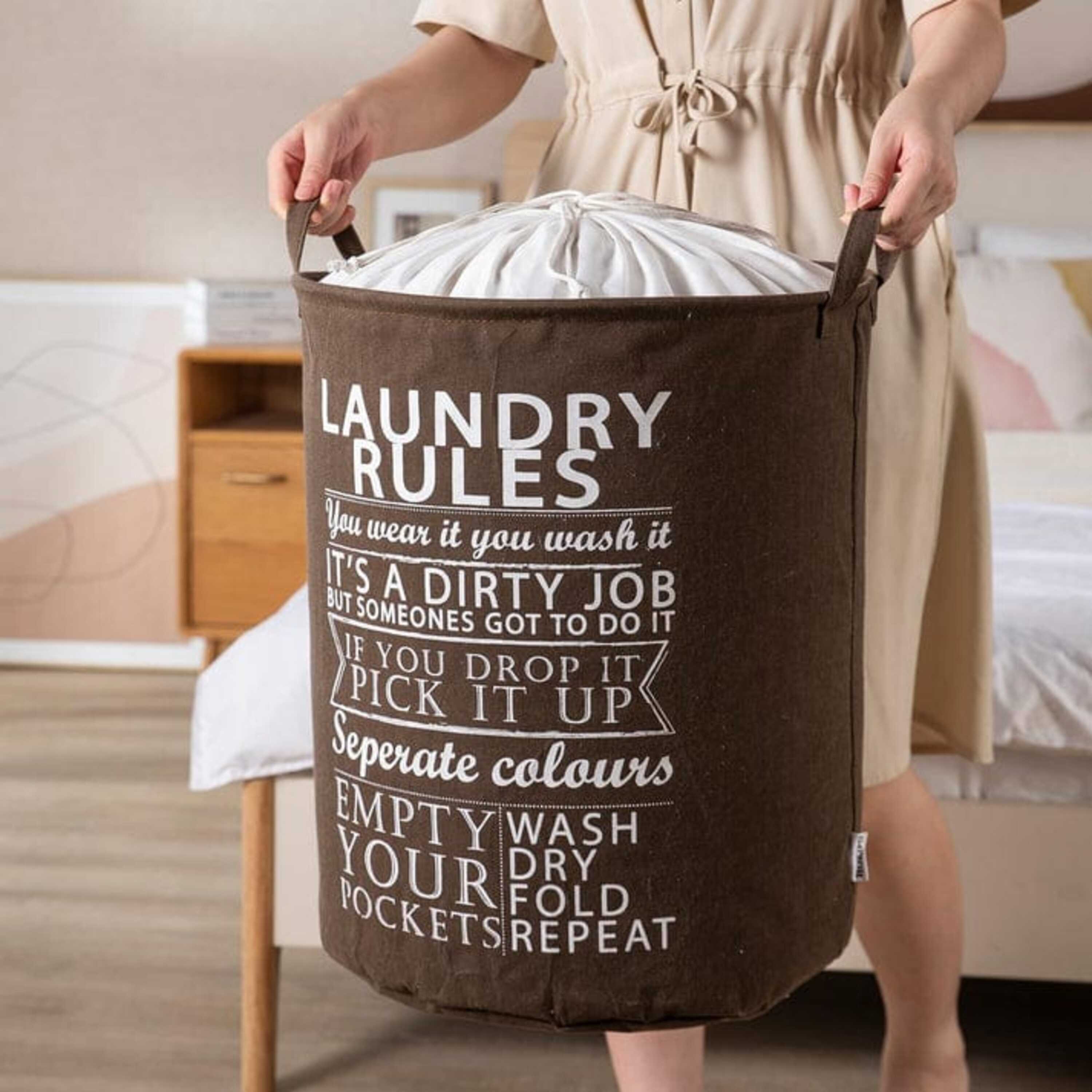 NeatGuard Laundry Basket with Rope Knot Closure