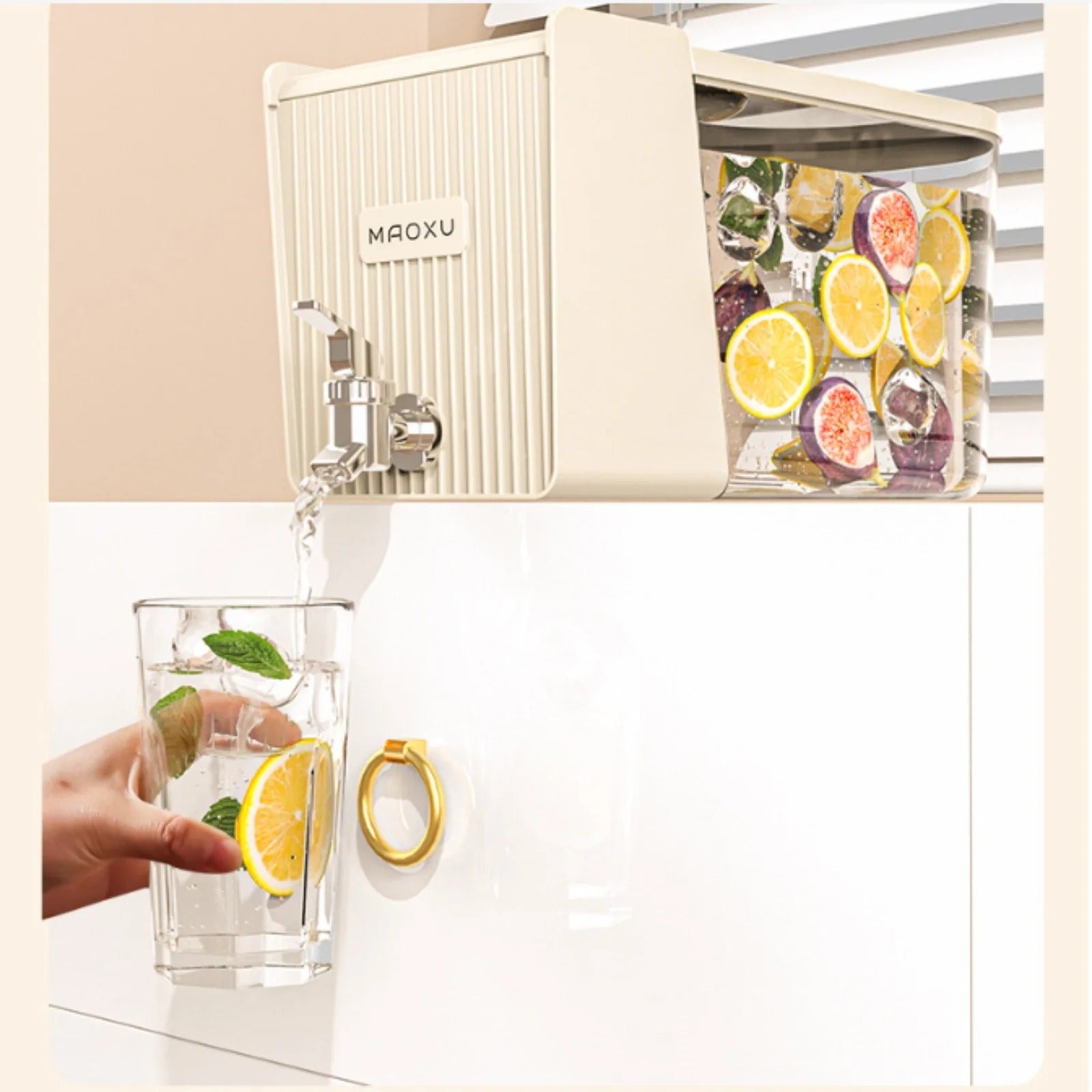 Beverage Dispenser with Faucet - Ideal for Refrigerators