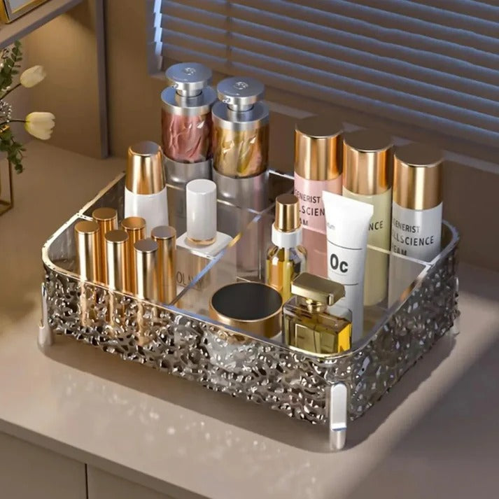 FrostedGlow Acrylic Makeup Organizer