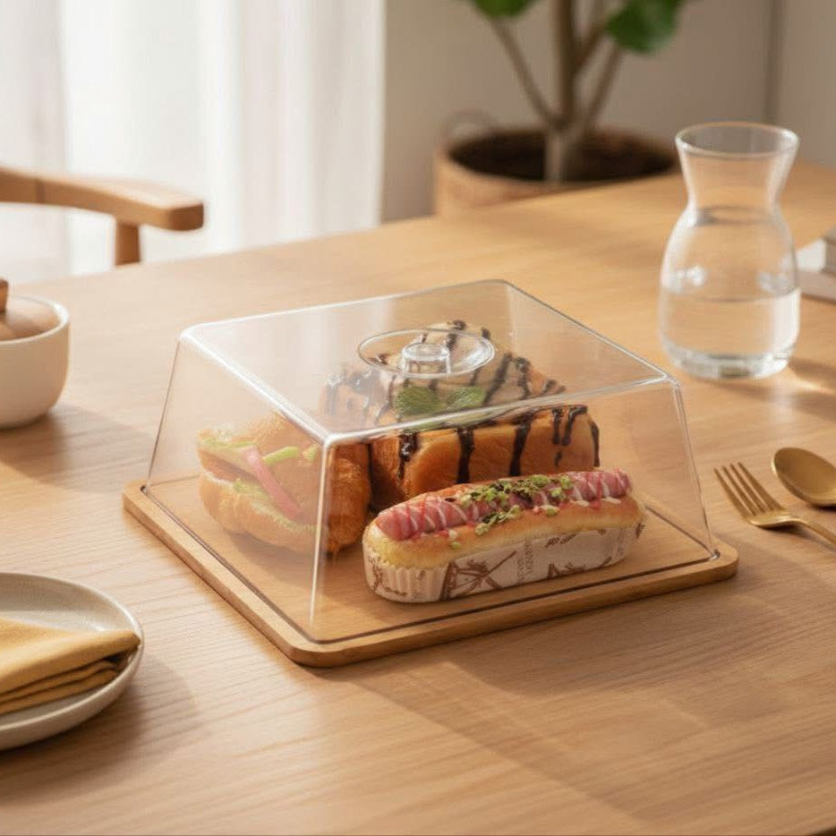 DelightDome Square Cake & Dessert Cloche