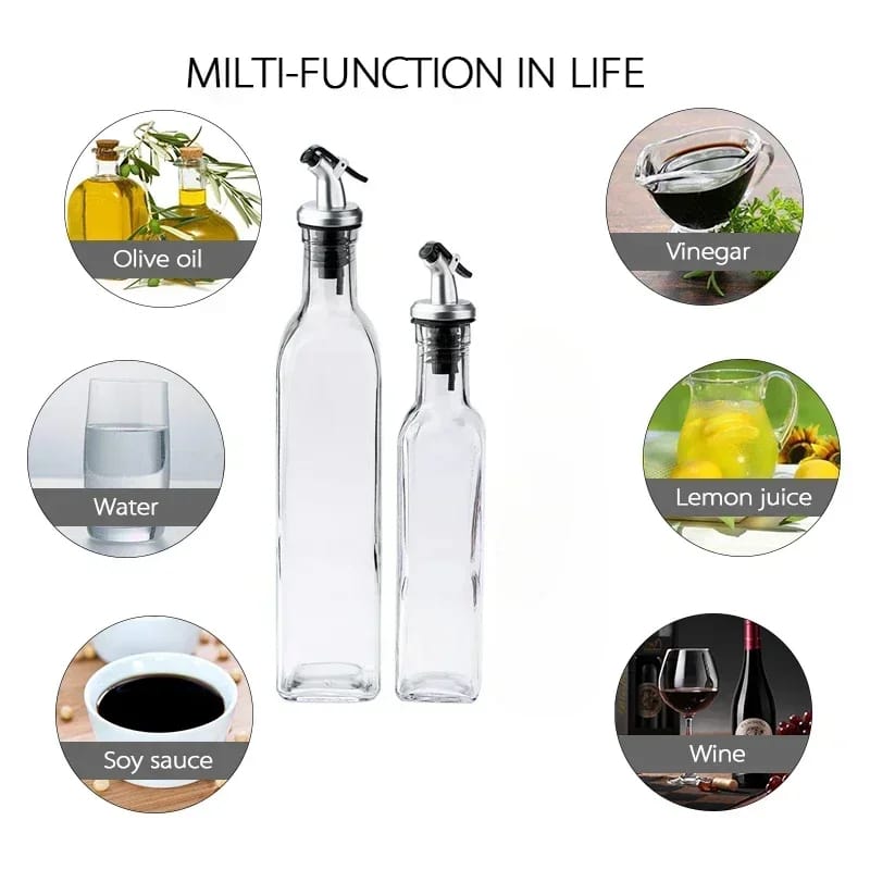 2-piece Glass Oil Bottle