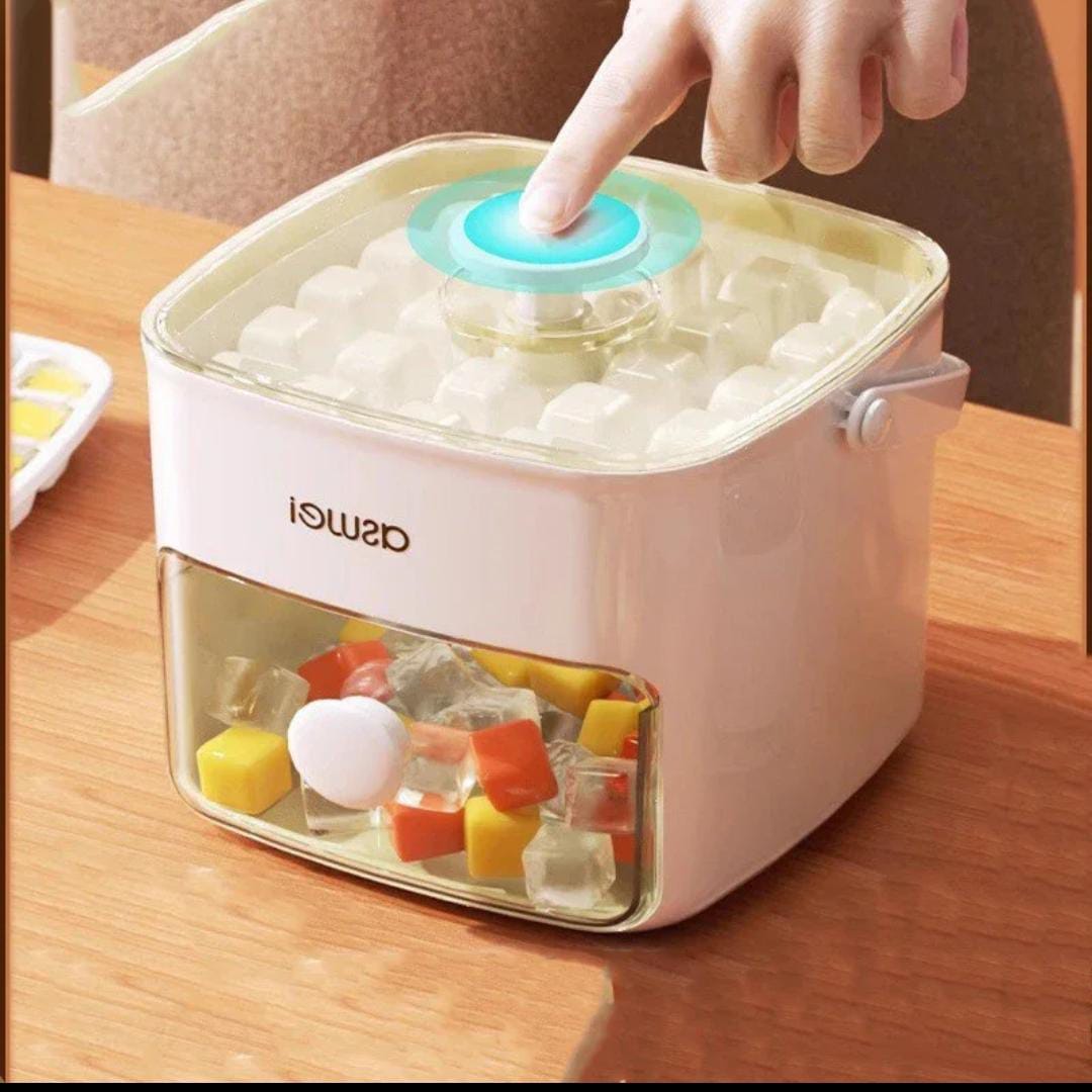 Press Ice Cube Mold & Ice Storage