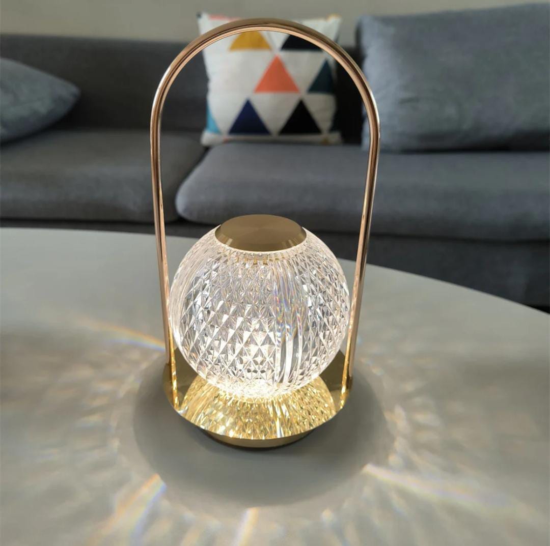 Multi Color Chargeable Crystal Touch Lamp (Ball Shape)