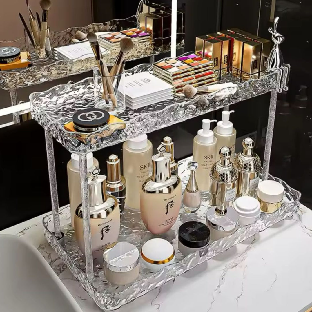 2-Tier Bunny Acrylic Cosmetic Organizer