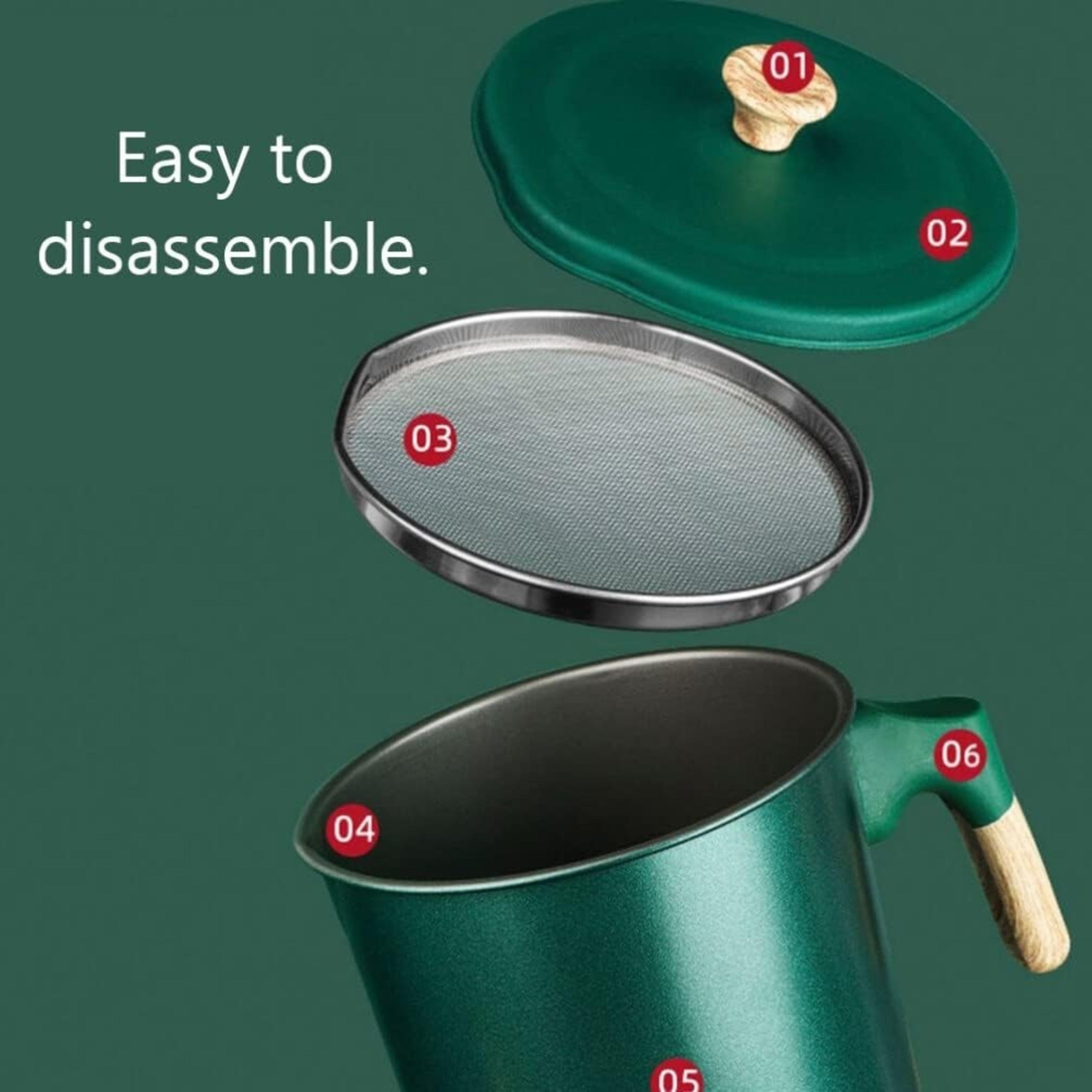Draft-Deluxe Stainless Steel Oil Filter Pot