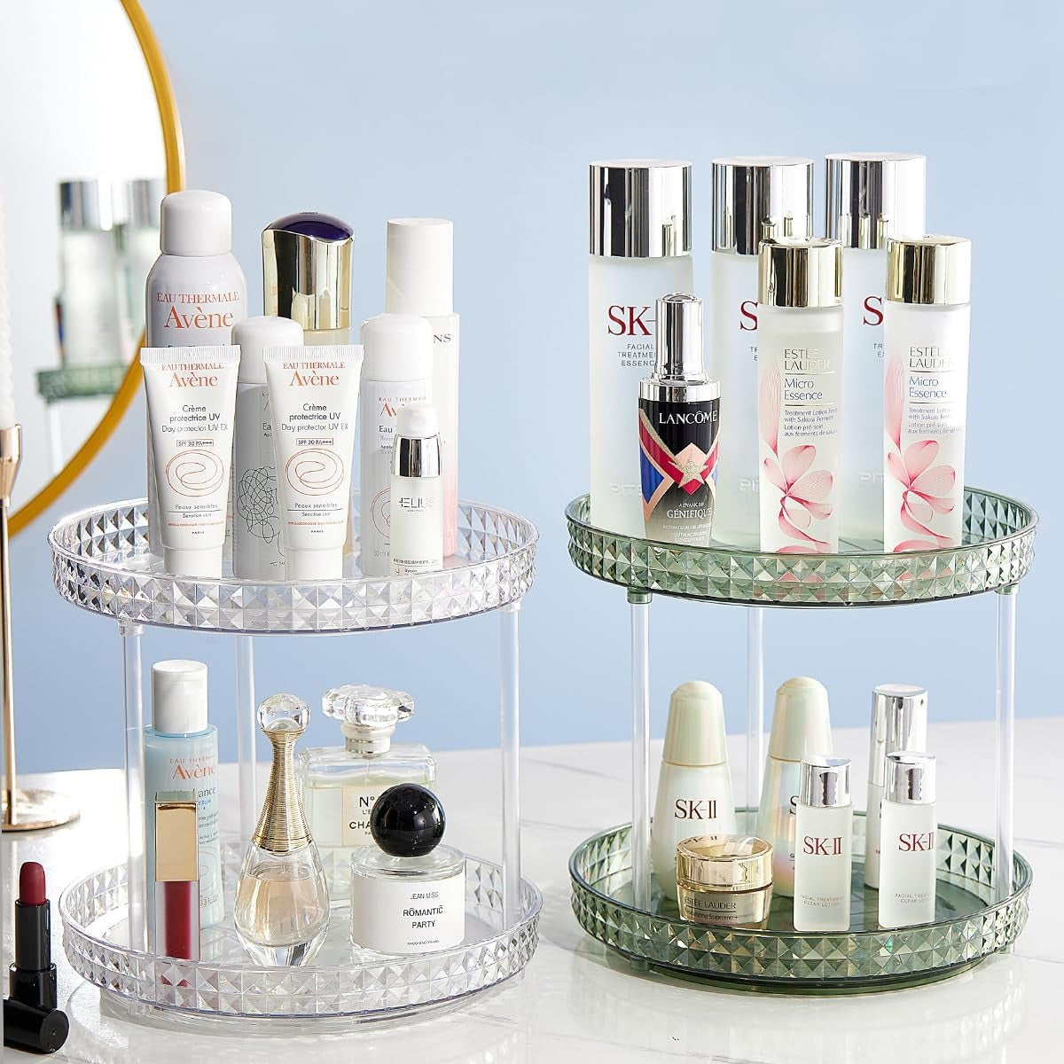 360° Rotating Premium Plastic Vanity Organizer