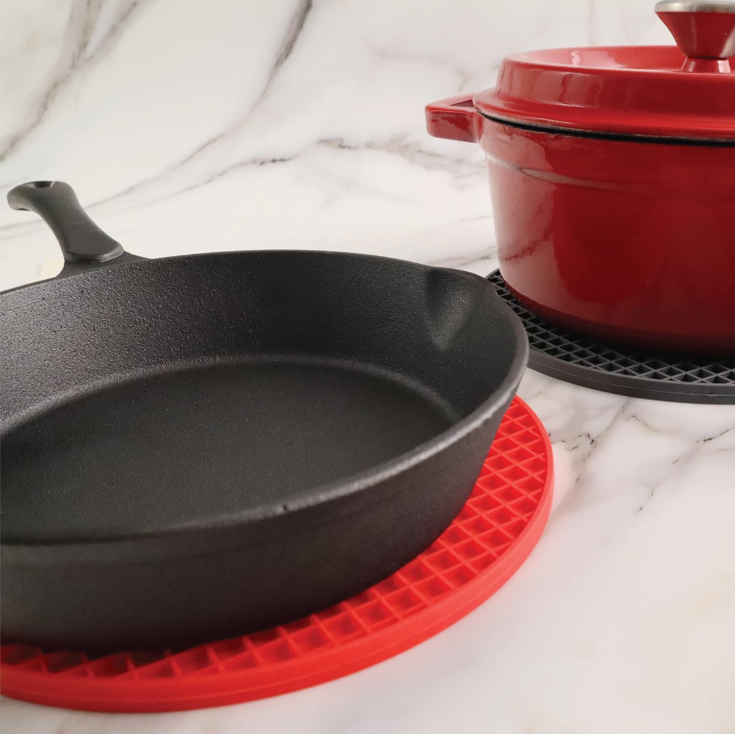 Round silicone mat 2pcs