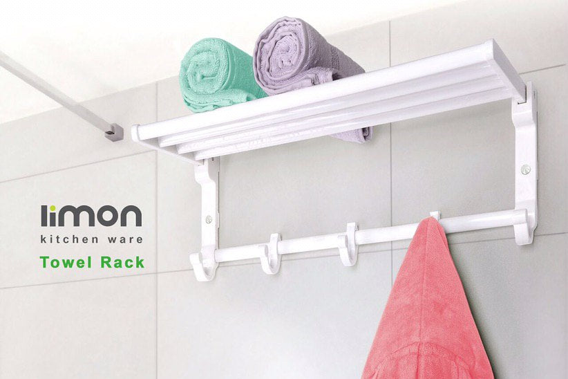 Towel & Clothes Rack with Adjustable Hangers (1940) by Limon