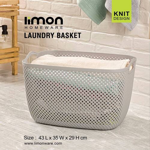 Rectangular Flexi Laundry Basket with Handles (2137) by Limon