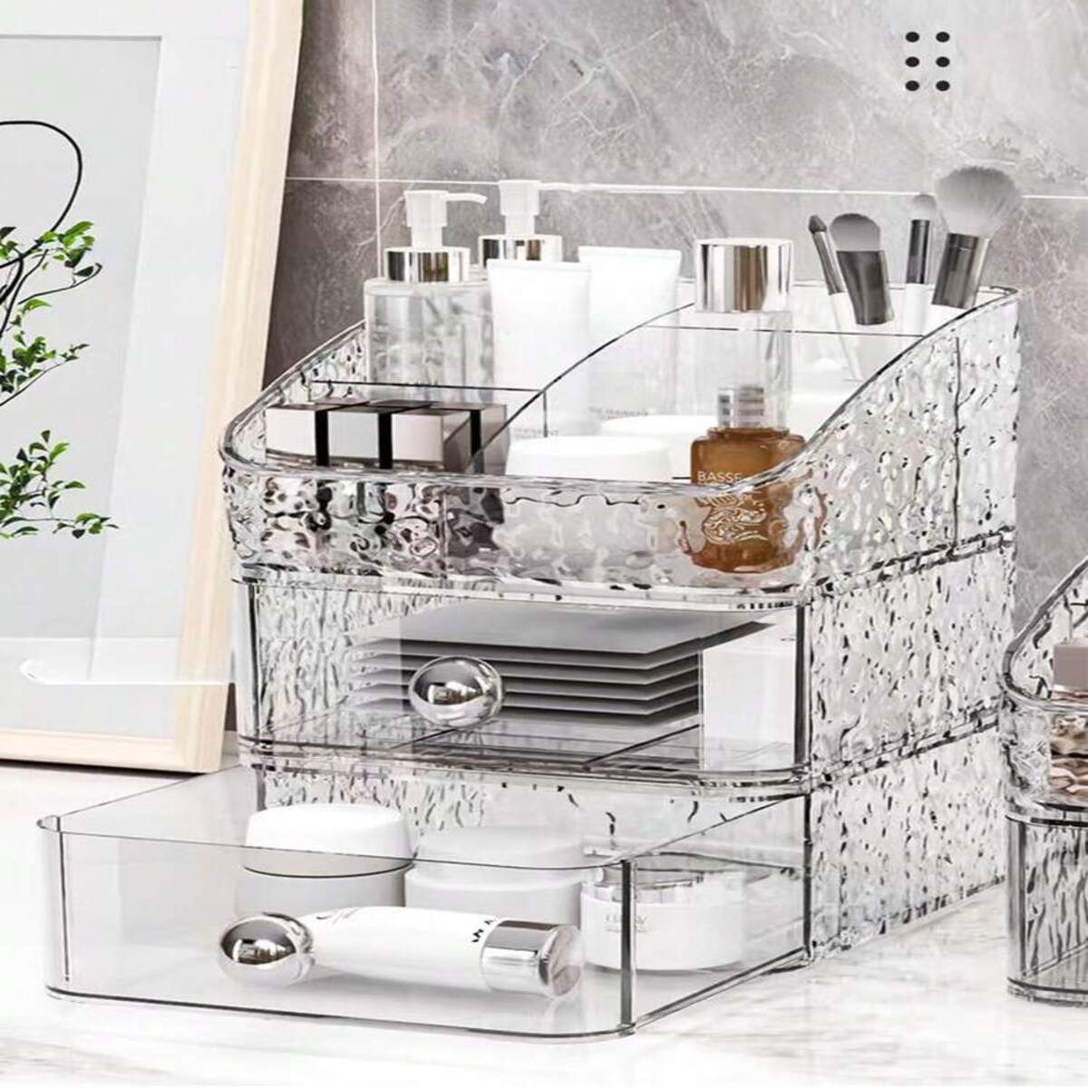 Luxe 3-Tier Vanity Organizer with Drawers