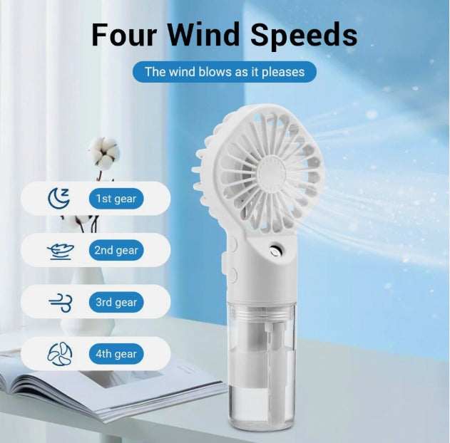 HydraBreeze Rechargeable Mini Spray Fan