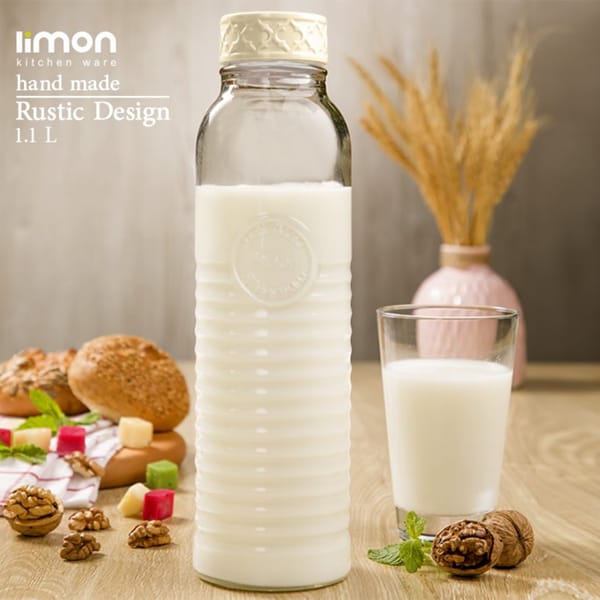 Rustic Charm Glass Bottle by Limon