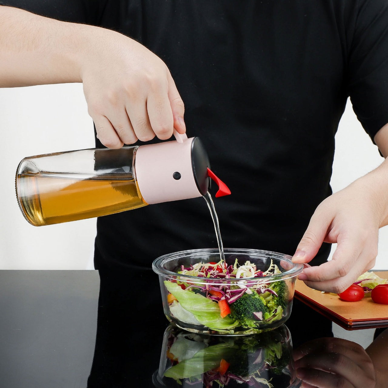 Graceful Pour Oil Dispenser with Handle (2289) By Limon