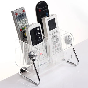 Acrylic Desktop Remote Control Organizer - All-In-One Store