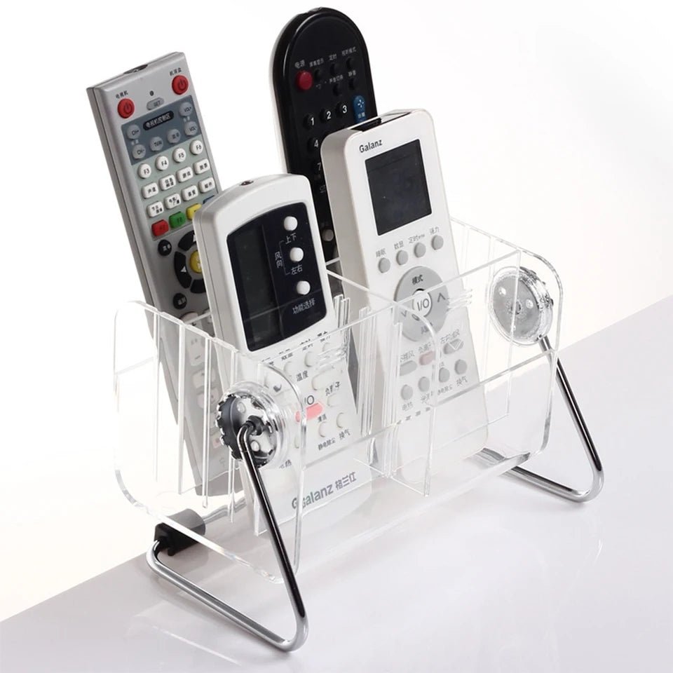Acrylic Desktop Remote Control Organizer - All-In-One Store