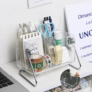Acrylic Desktop Remote Control Organizer - All-In-One Store