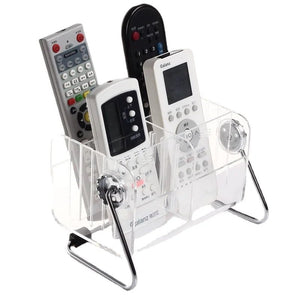 Acrylic Desktop Remote Control Organizer - All-In-One Store