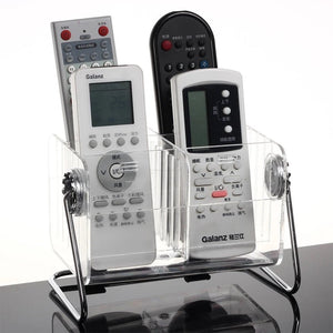 Acrylic Desktop Remote Control Organizer - All-In-One Store