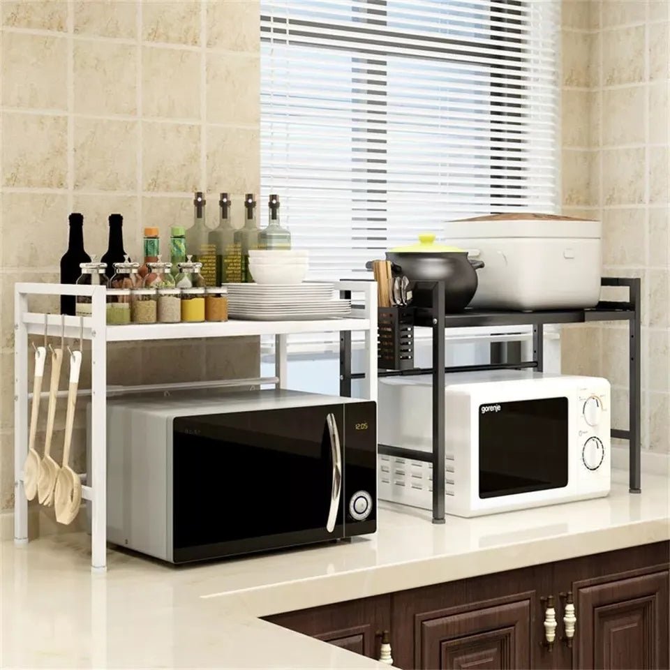 Adjustable Microwave Oven Shelf - All-In-One Store