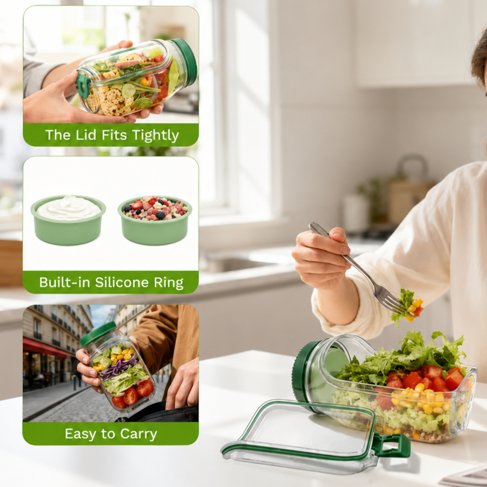 Mealvora FreshJar salad Container