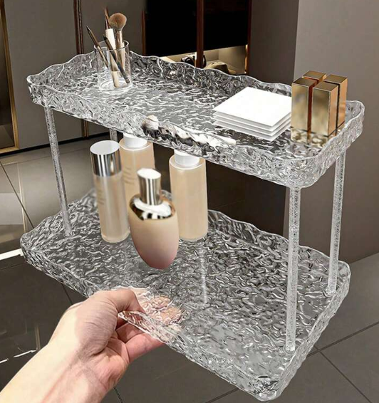 2-Tier Bunny Acrylic Cosmetic Organizer