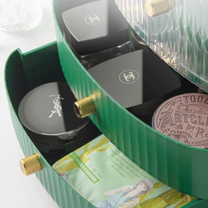 Cactus Cosmetic Organizer With LED Light With Mirror - All-In-One Store