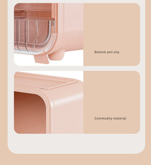 Clear View Cosmetic Organizer With Mirror & LED - All-In-One Store