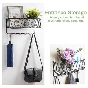 Criss-Cross Wall Utility Shelf - All-In-One Store
