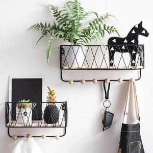 Criss-Cross Wall Utility Shelf - All-In-One Store