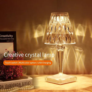 Crystal Color Changing Lamp - Touch sensor - 16 colors - All-In-One Store