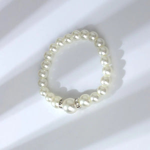 Crystal Pearls Necklace With Earrings & Bracelet - All-In-One Store