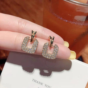 Crystal Square Earrings - All-In-One Store